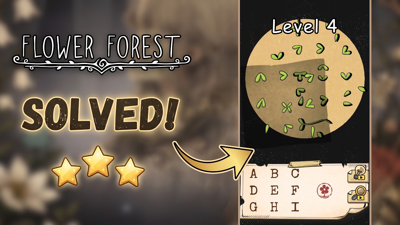 🌸 Flower Forest - Word Puzzle | Level 4 Walkthrough & Solution [iOS/Android] 🧠