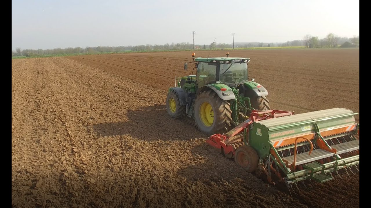 SEMIS D'ORGE 2020/JOHN DEERE 6155M