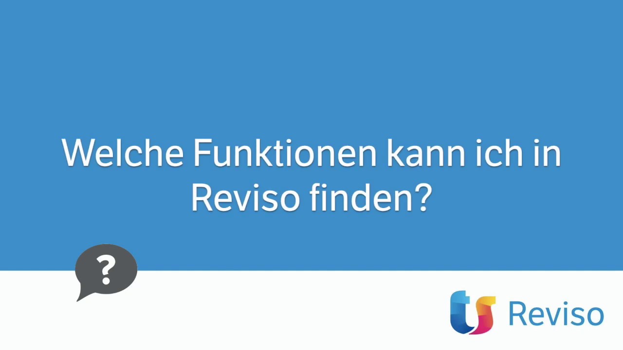Welche Funktionen bietet Ihnen Reviso?