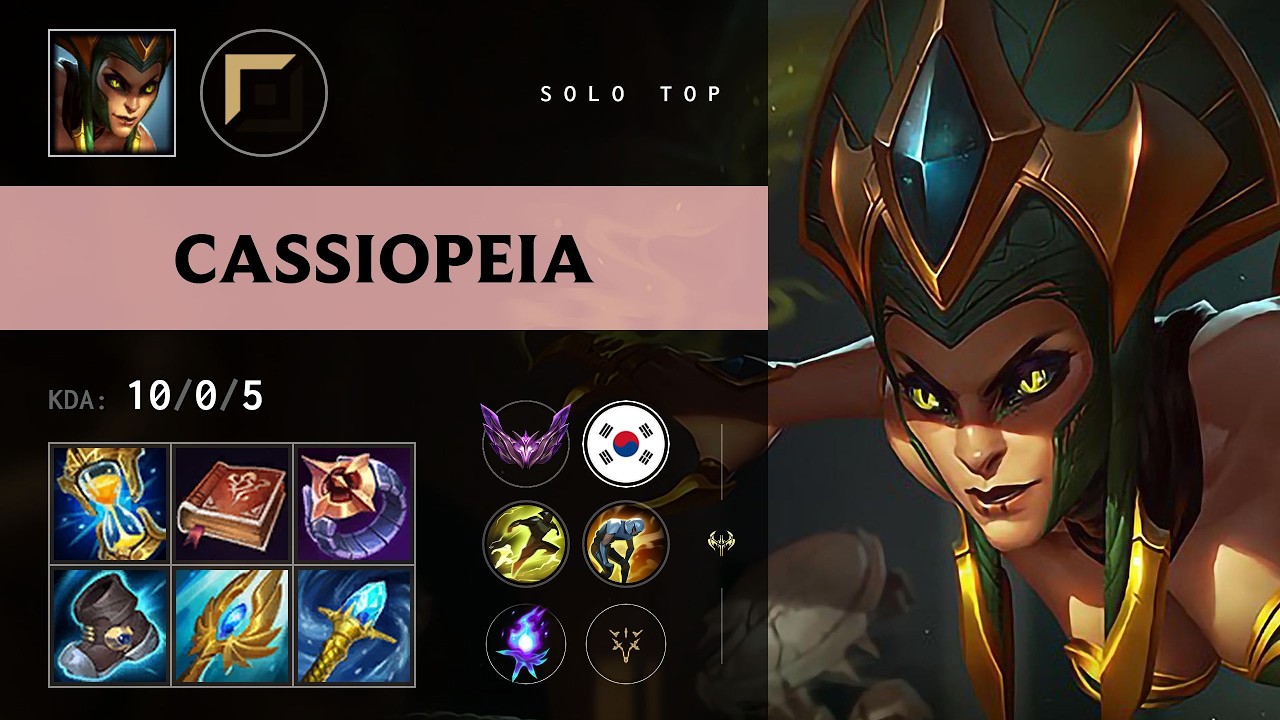Cassiopeia Top vs Jax - KR Master Patch 26.12
