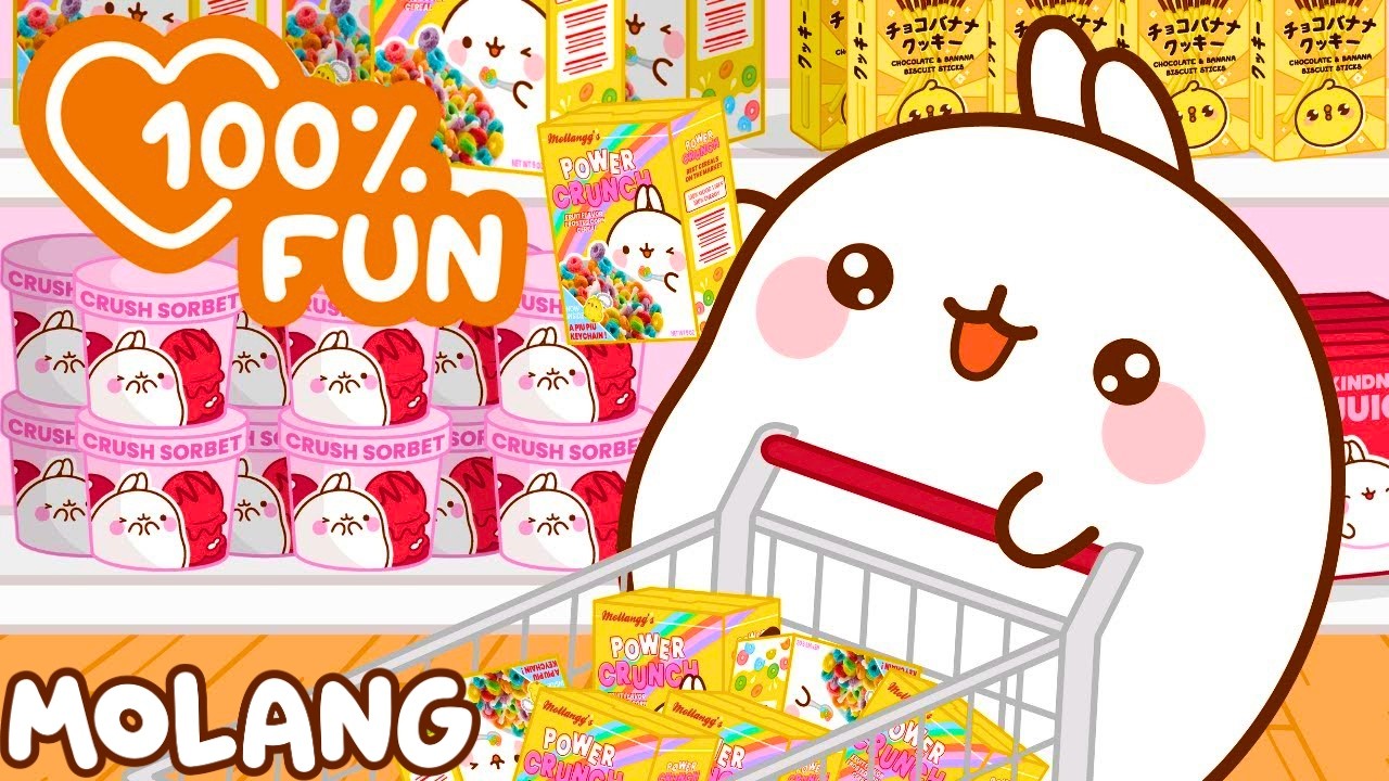 Courses avec Molang et Piu Piu ! 🍓🛒 ✨