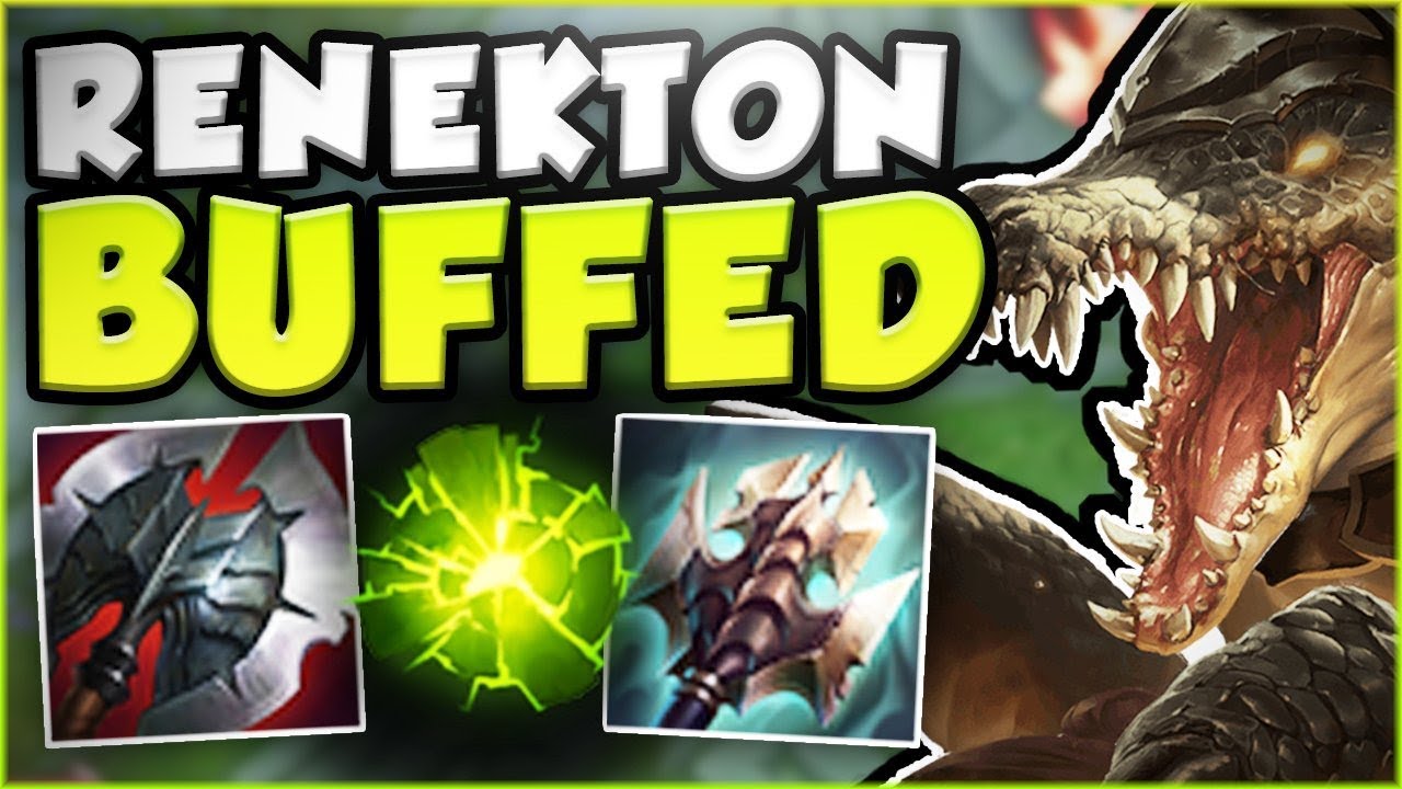 I LEAVE TOP... 4 DAYS LATER THE CROC GETS BUFFED?? BUFFED RENEKTON TOP GAMEPLAY! - League of Legends