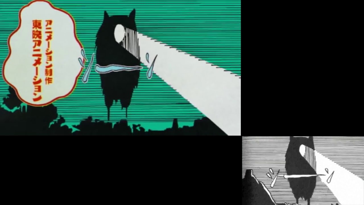 Hakaba Kitarou Comparison Anime 2008 OP ↔︎ Comics 1960~64（墓場鬼太郎 OP ↔︎ 原作 比較）(with old song)
