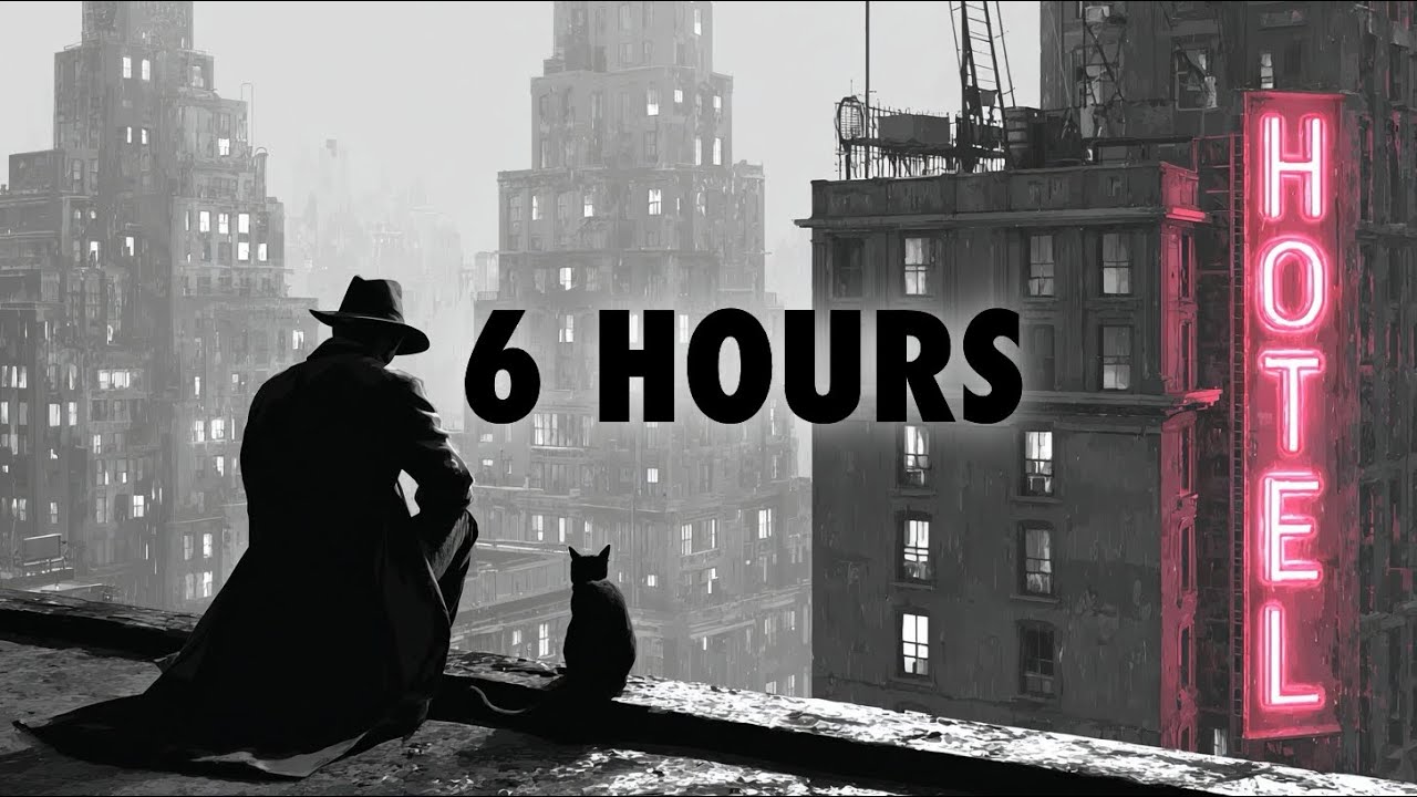 6 Hours of 1940s Instrumental Noir Jazz – Midnight Detective Ambience for Sleep & Focus
