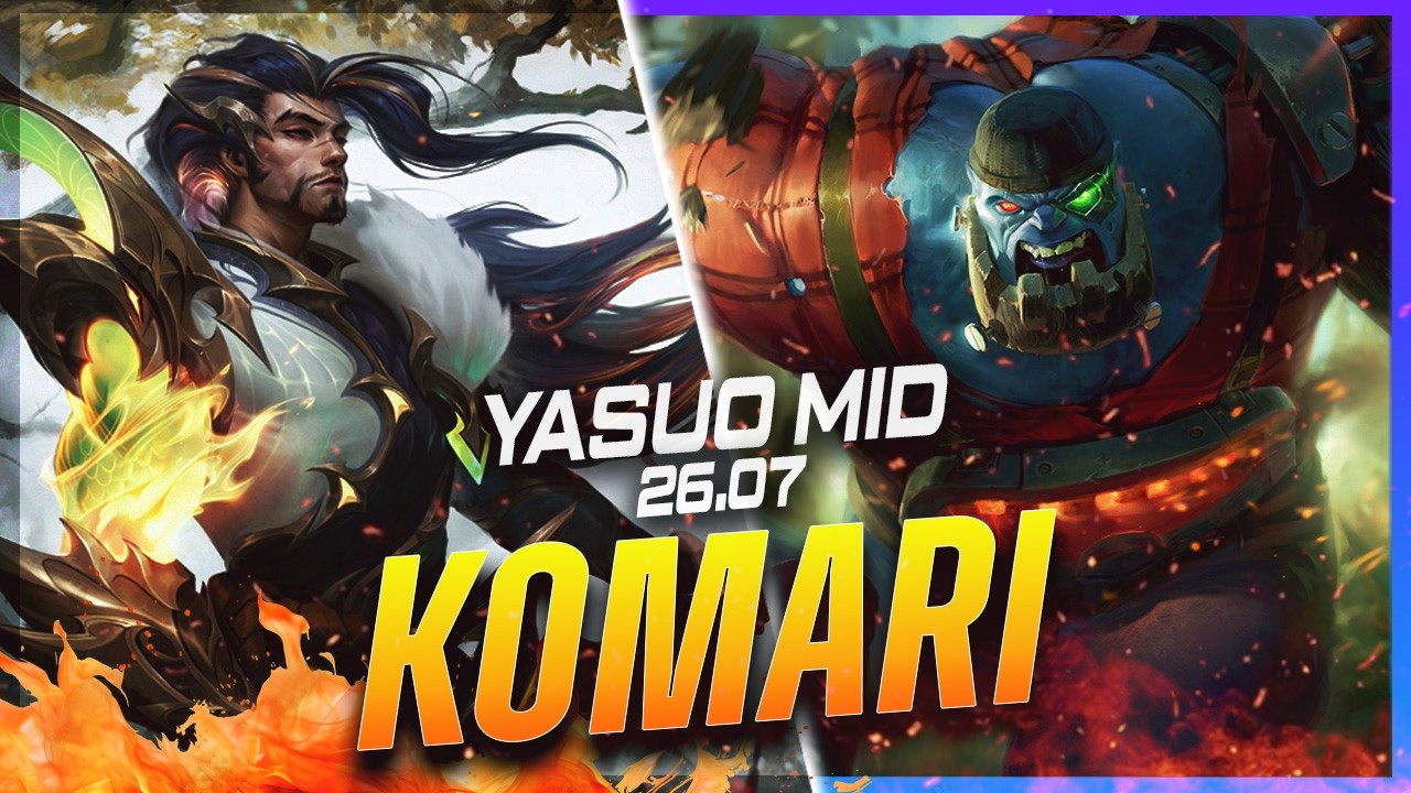 Komari - Yasuo vs Sion MID Patch 26.7 - Yasuo Gameplay