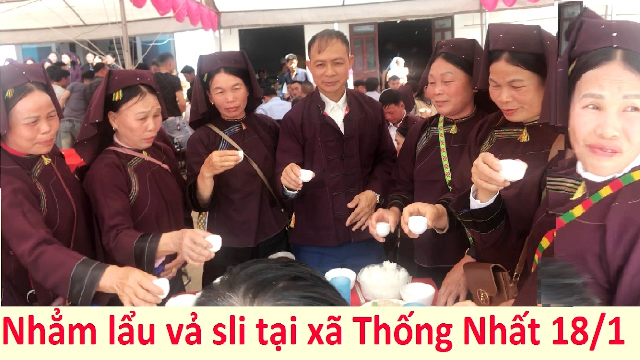 Vui uống rượu lễ đặt bàn mụ xã Thống Nhất 18/1