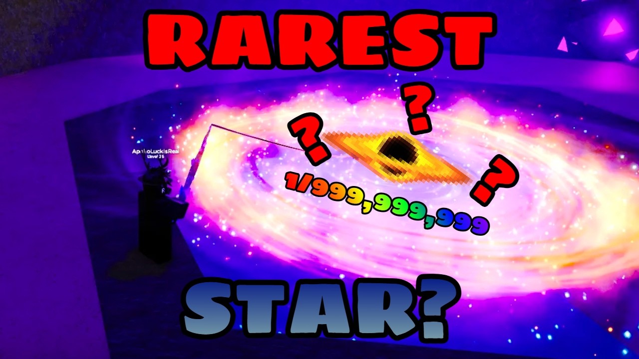 Getting One of The *RAREST STARS* In Roblox Star Fishing...