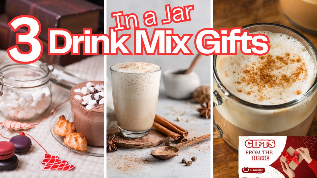 Hot Cocoa | Christmas Cappuccino | Chai Latte IN A JAR | Quick Holiday Recipes🎁#giftsfromthehome2025