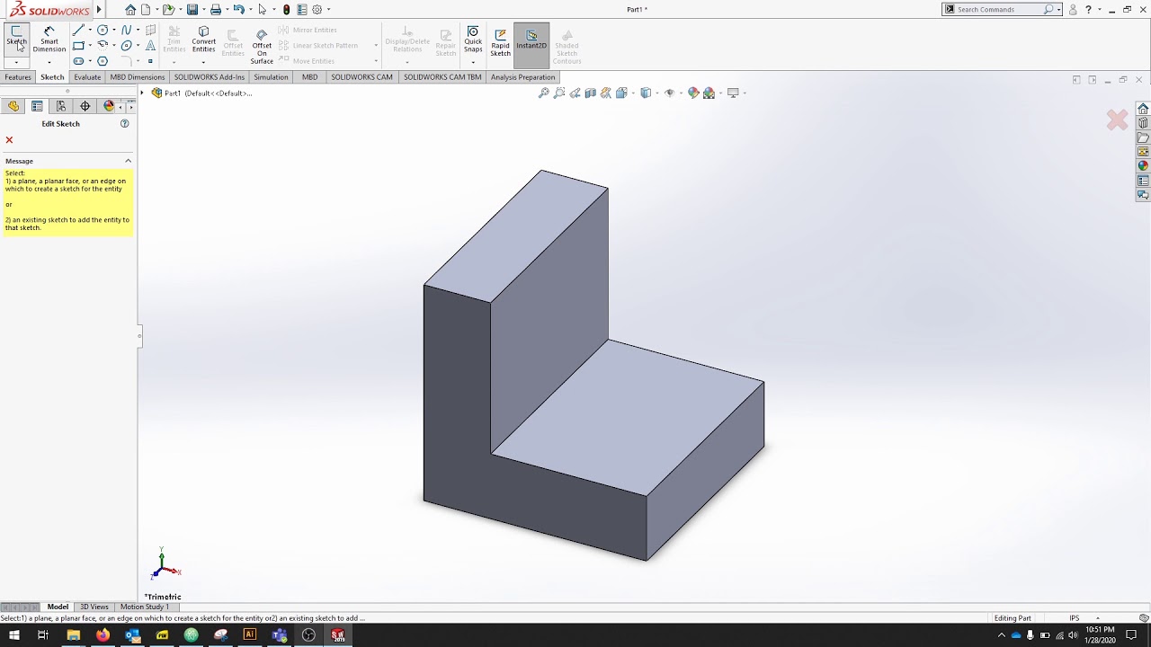 SOLIDWORKS 2019: основные параметрические основы