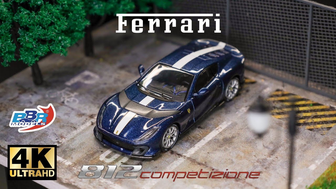 BBR Model 1:64 - Ferrari 812 Competitizone l Cinema Shot 4K Die-cast