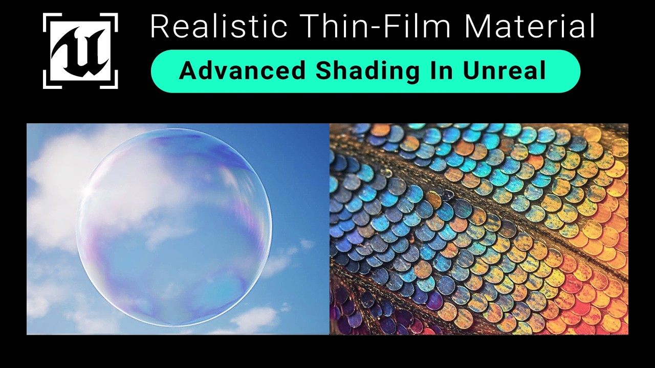How to Make a Realistic Iridescent / Thin Film Material in Unreal Engine