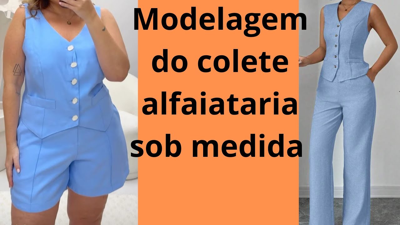 Video 1 modelagem do colete alfaiataria sob medidas