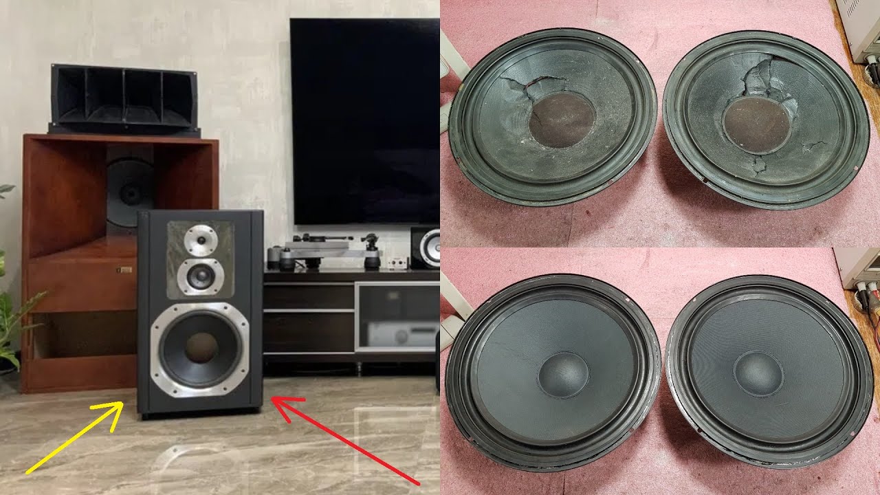 Ремонт динамиков акустики Jamo, перемотка катушки динамика, доработка акустики, перемотка динамиков