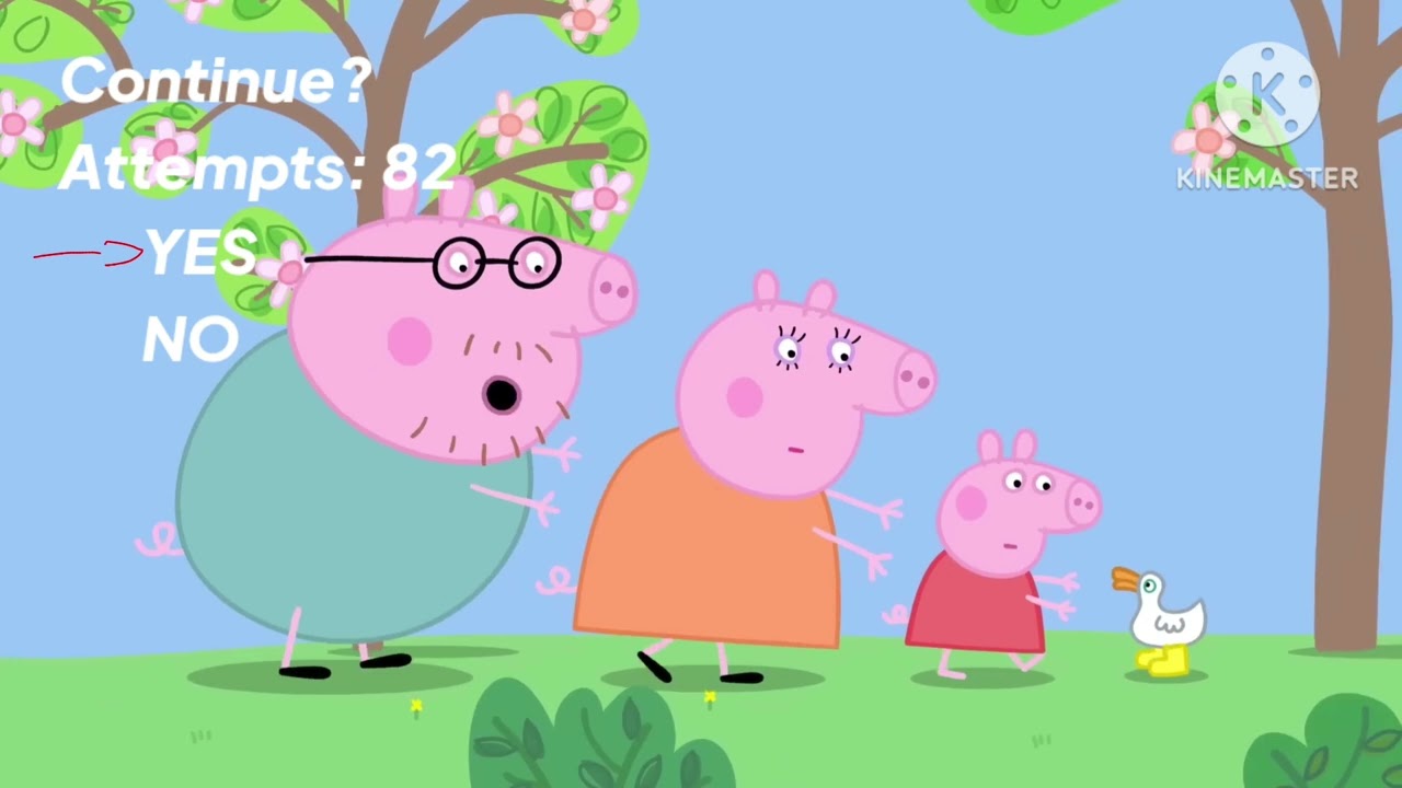 Peppa Pig: The Golden Boots (2015) - Continue and game over (NES Bootleg)