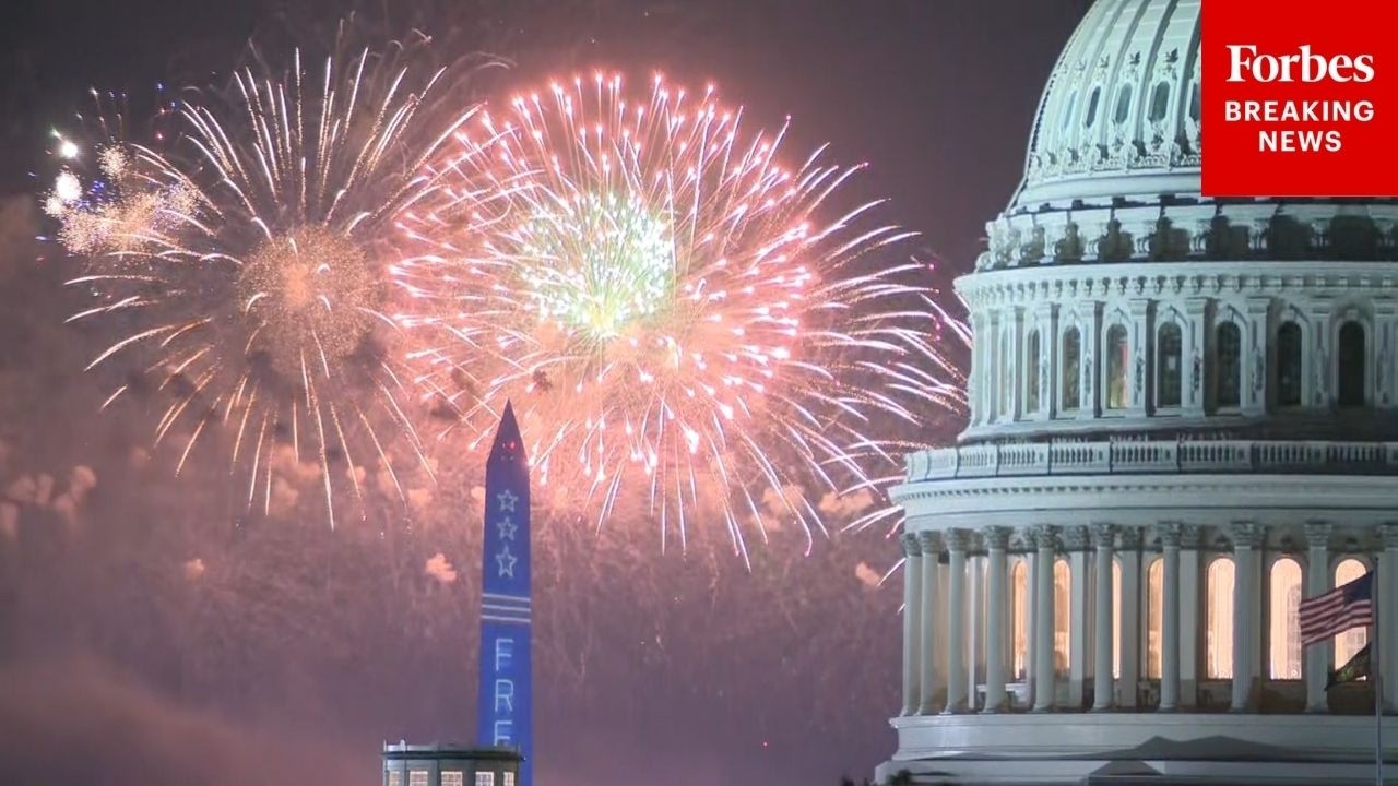 Fireworks Fly Over Washington D.C. In Celebration Of America's 250th Independence Day
