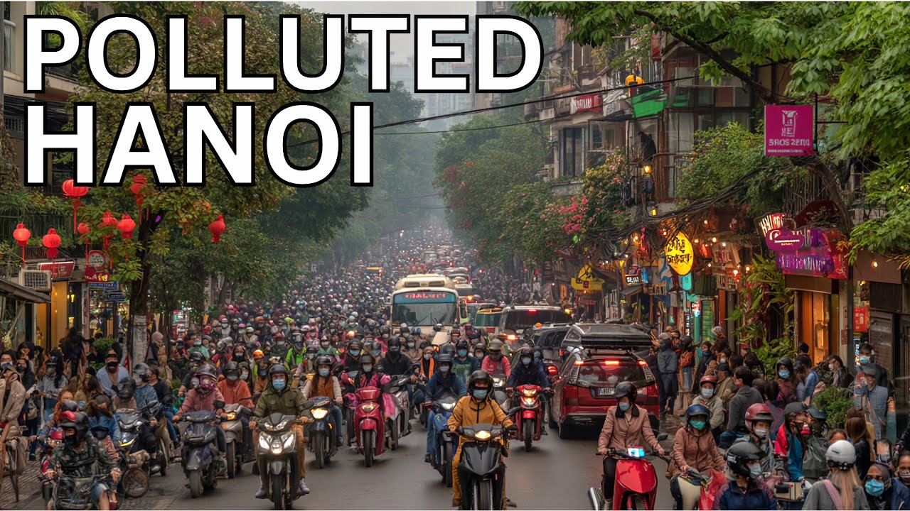 🇻🇳 HANOI VIETNAM 💀 THE AIR IS UNBEARABLE! 😷 How can people live here?! 😱 4K HDR