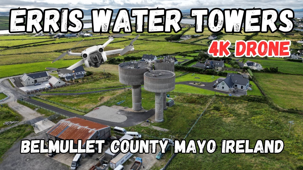 Erris Water Towers - Belmullet - County Mayo - Ireland  4K DJI Mini 3 Pro Drone