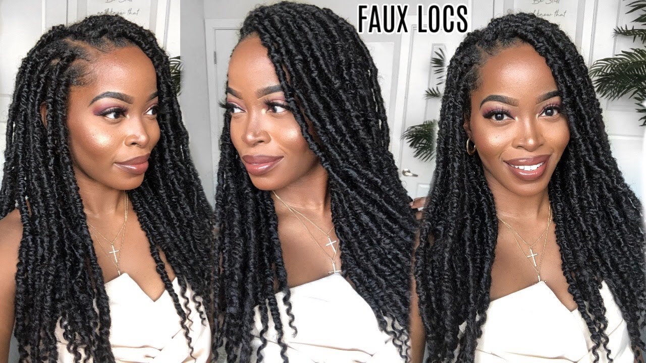 Get Natural FAUX LOCS ⇢NEW Quick & Easy Method😱  CROCHET LOCS🔥| NO Wrapping ft Janet Collection