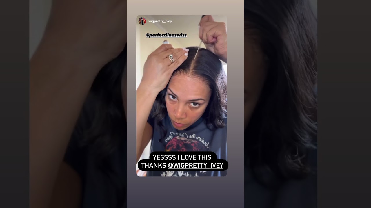 Quick tip to apply Perfect Line Swiss lace wig concealer