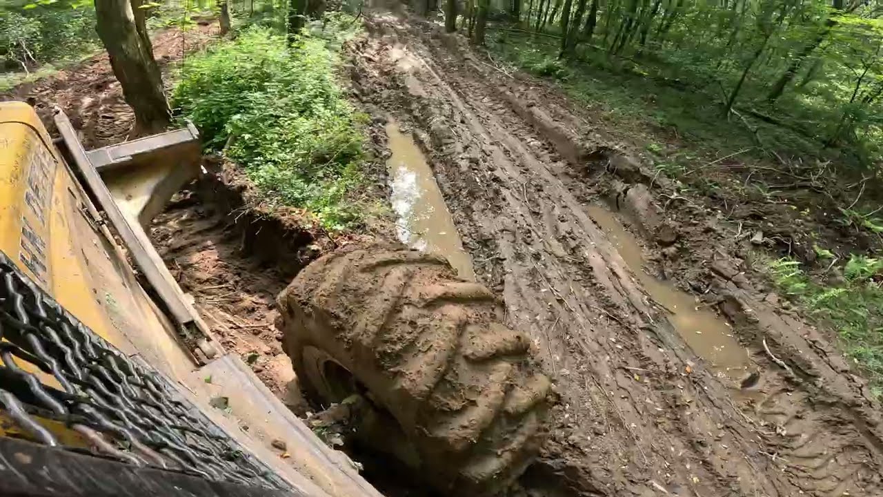 Ride Along John Deere 640D Log Skidder Point of View #pov #skidder #johndeere