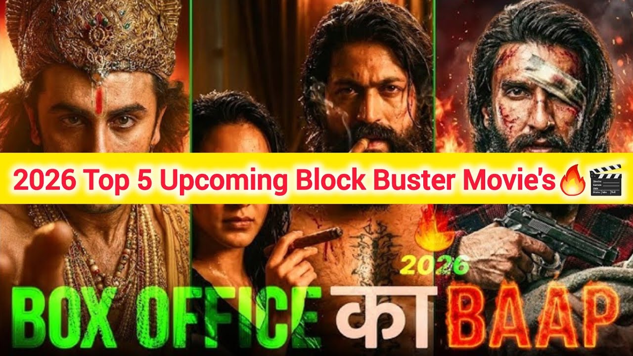 Top 5 Upcoming Movie's in 2026😱🔥🎬 | Pk Creation | #viralvideo #upcomingmovie2026 #movies #trending 