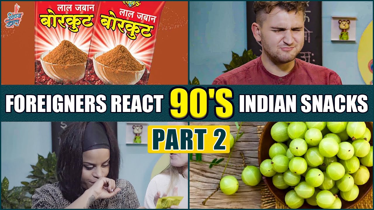 Foreigners React: 90's Indian Snacks - Part 2 | #VishayKhol