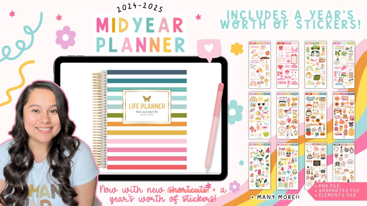 2024-25 Midyear Digital Planner 📝 (How to Set Up + Walk Through)