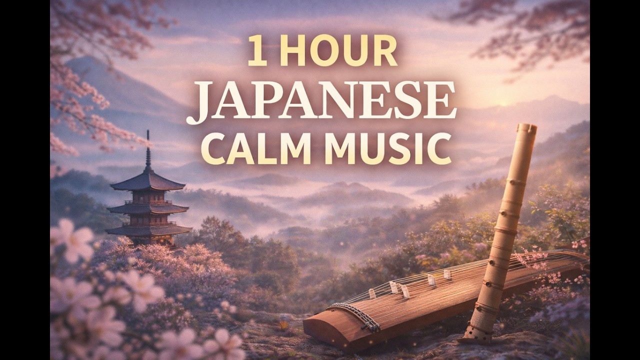 Japanese Instrumental Music for Meditation, Study & Sleep | 1 Hour Calm & Peaceful