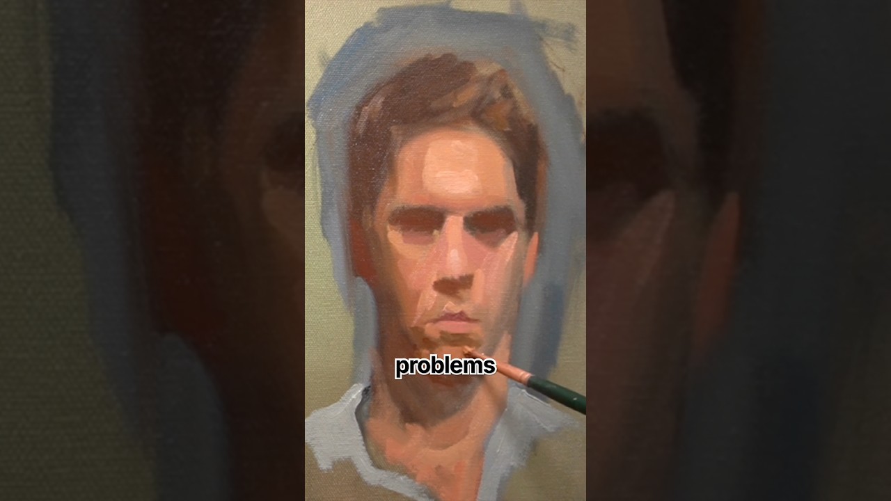 Учимся писать портреты быстрее #paintcoach #портретнаяживопись
