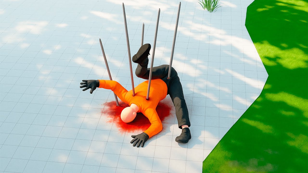 RAGDORE/GORAG - Ragdoll vs Spikes Funny moments #13