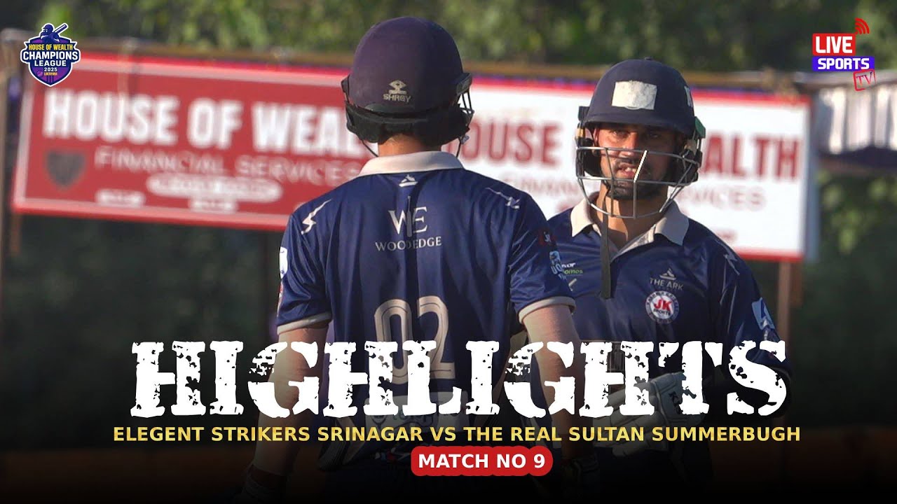 Highlights | The Real Sultan  vs Elegent Strikers Srinagar | House of Wealth Champions League 2025