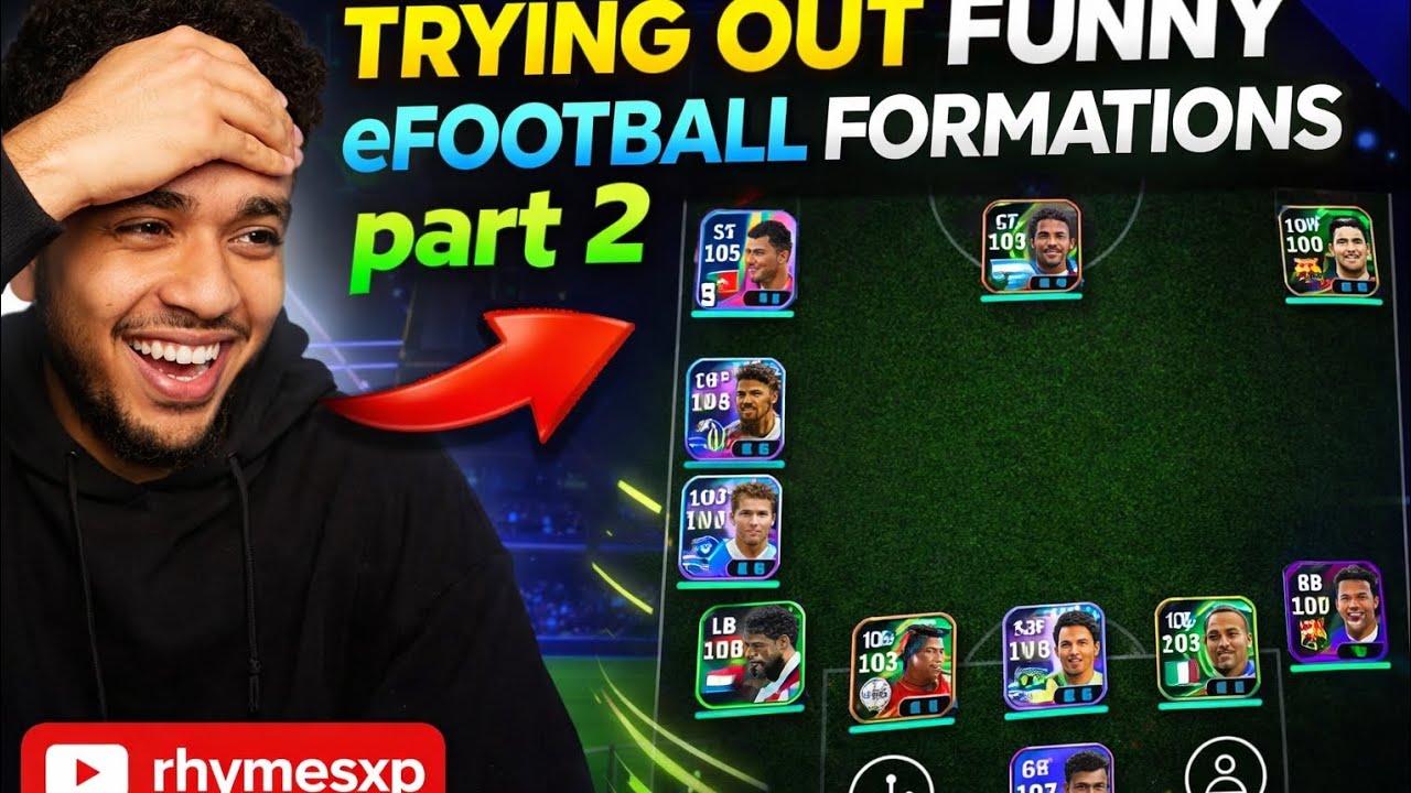 Trying out funny efootball formations part 2 