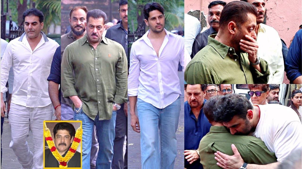 Pankaj Dheer FuneraI Full Video - Salman Khan, Siddharth Malhotra, Arbaaz Khan, Mika Singh, Nikitin