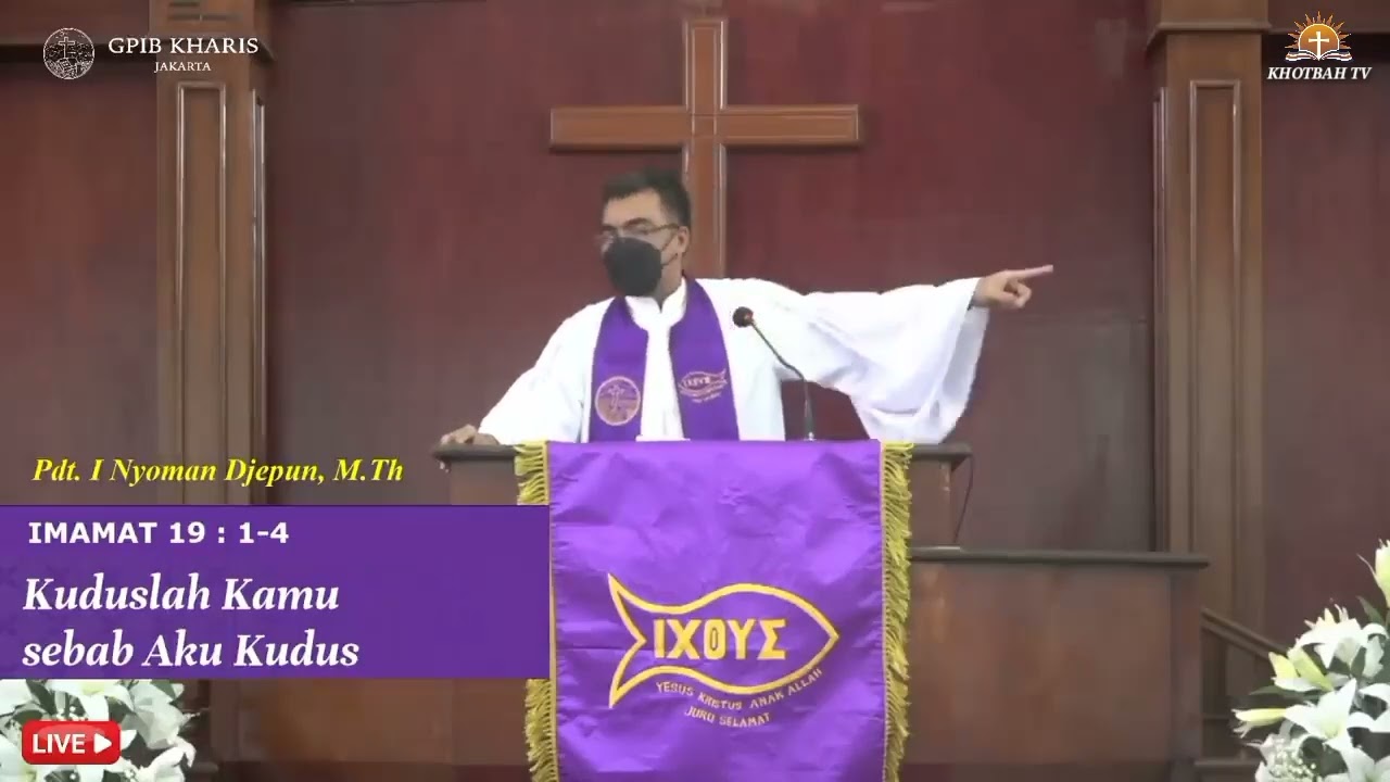 Khotbah Minggu VI Prapaskah - Imamat 19:1-4 | Pdt. I Nyoman Djepun, M.Th