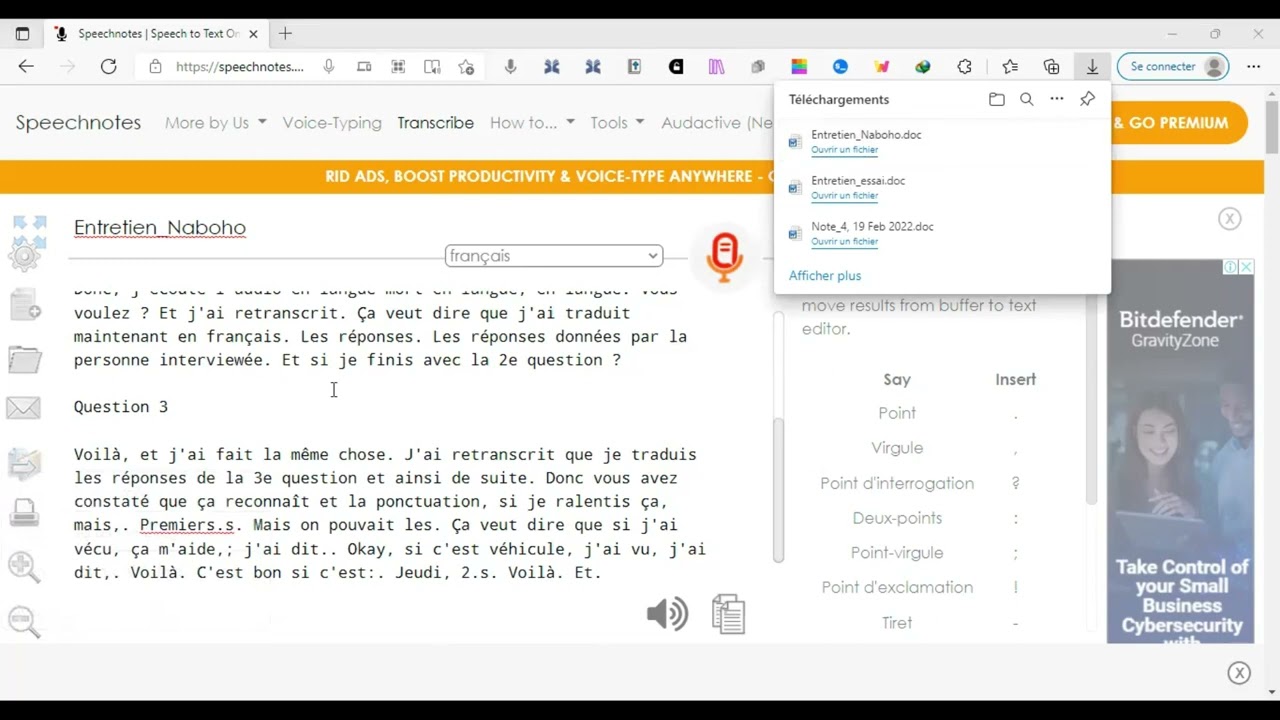 Comment retranscrire vos données d'entretien et de Focus Group