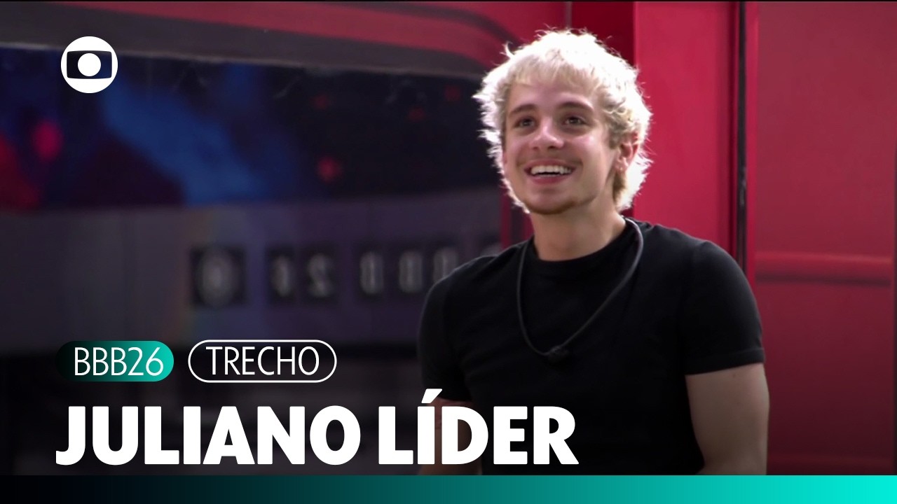 &Eacute; L&Iacute;DER DE NOVO! Juliano se mant&eacute;m L&iacute;der em mais uma semana | BBB 26 | TV Globo