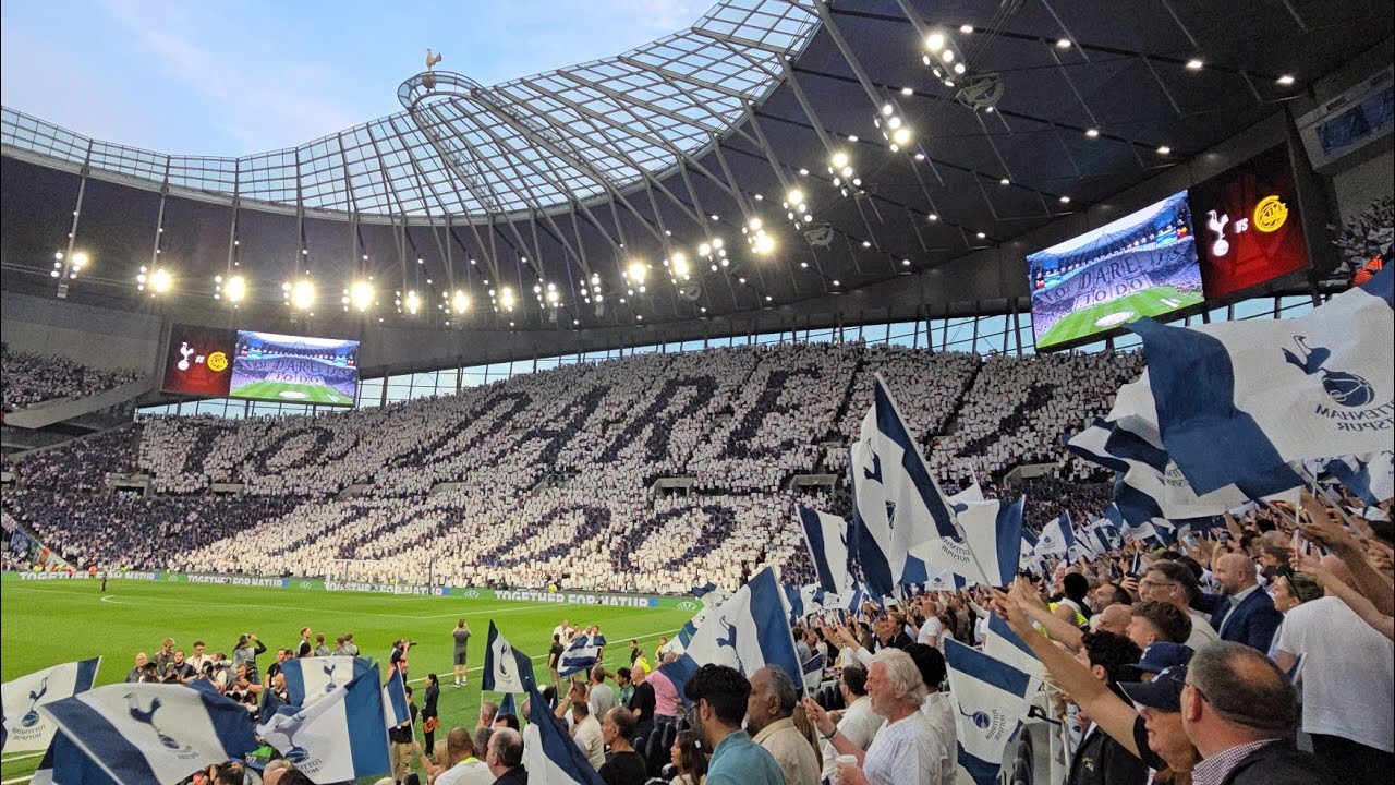 INCREDIBLE ELECTRIC ATMOSPHERE AT THE TOTTENHAM HOTSPUR STADIUM Pre-Match Tifo Spurs v FK Bodø/Glimt