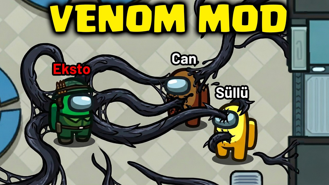 PARAZİT BULAŞTIRIP CREWMATELERİ KONTROL EDİYORUM!! 😈AMONG US VENON MOD | Eksto Ömer