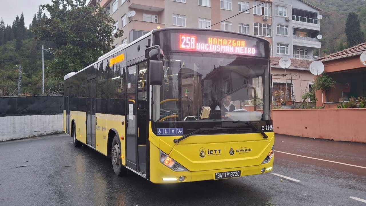 İstanbul | 25A Hattında Hacıosman Metro - Rumeli Kavağı - Namazgah Arası Otobüsle Yolculuk