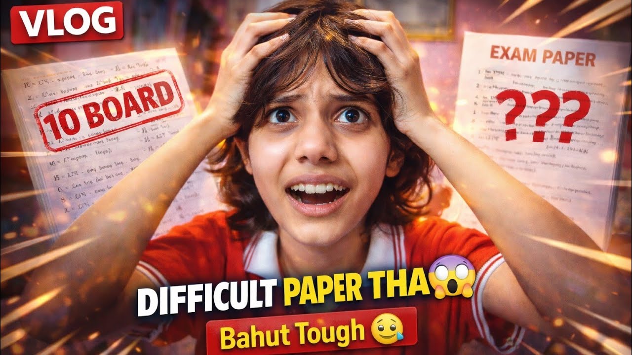 Astha ka first board exam kaisa gya 😬| rudra parashar 
