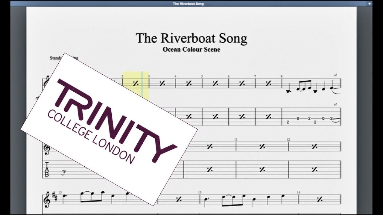 The Riverboat Song Trinity Grade 5 Guitar