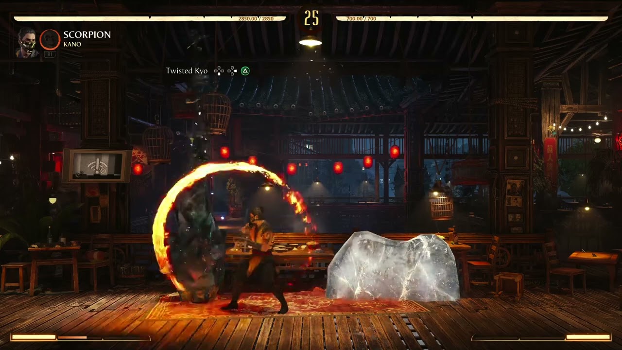 SURVIVE &ldquo;Damaging heat waves&rdquo; in fire temple mesa - Mortal Kombat 1 invasion season 3 using Scorpion