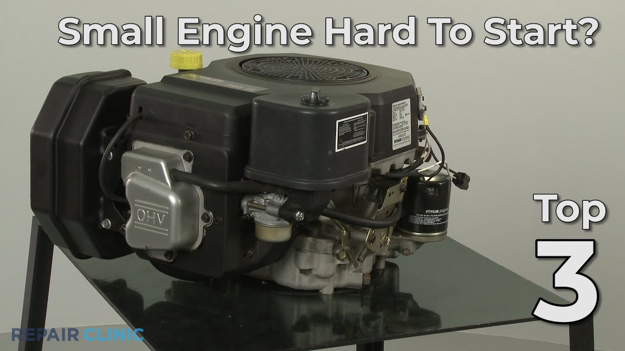 Top Reasons Small Engine is Hard to Start &mdash; Small Engine Troubleshooting