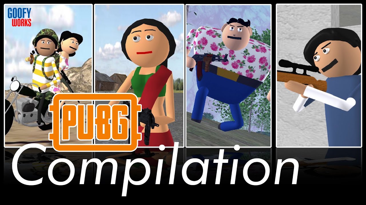 Best PUBG Comedy Compilation | Funniest BGMI Cartoon Video | Goofy Works