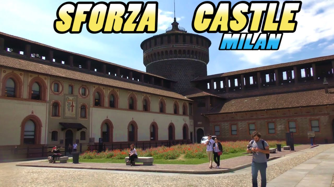 Castello Sforzesco - Sforza Castle Milan Italy (4k)
