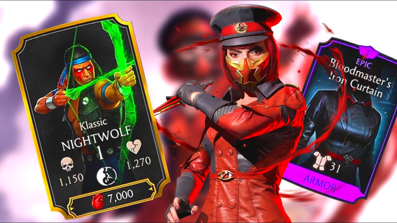 Классический Найтвульф БЕСПЛАТЕН ДЛЯ ВСЕХ, а также обзор Колд Скарлет! Mortal Kombat Mobile 7.1.1