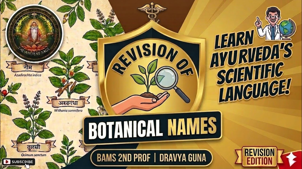 Revision of Botanical Names 🌿Dravya Guna (DG)