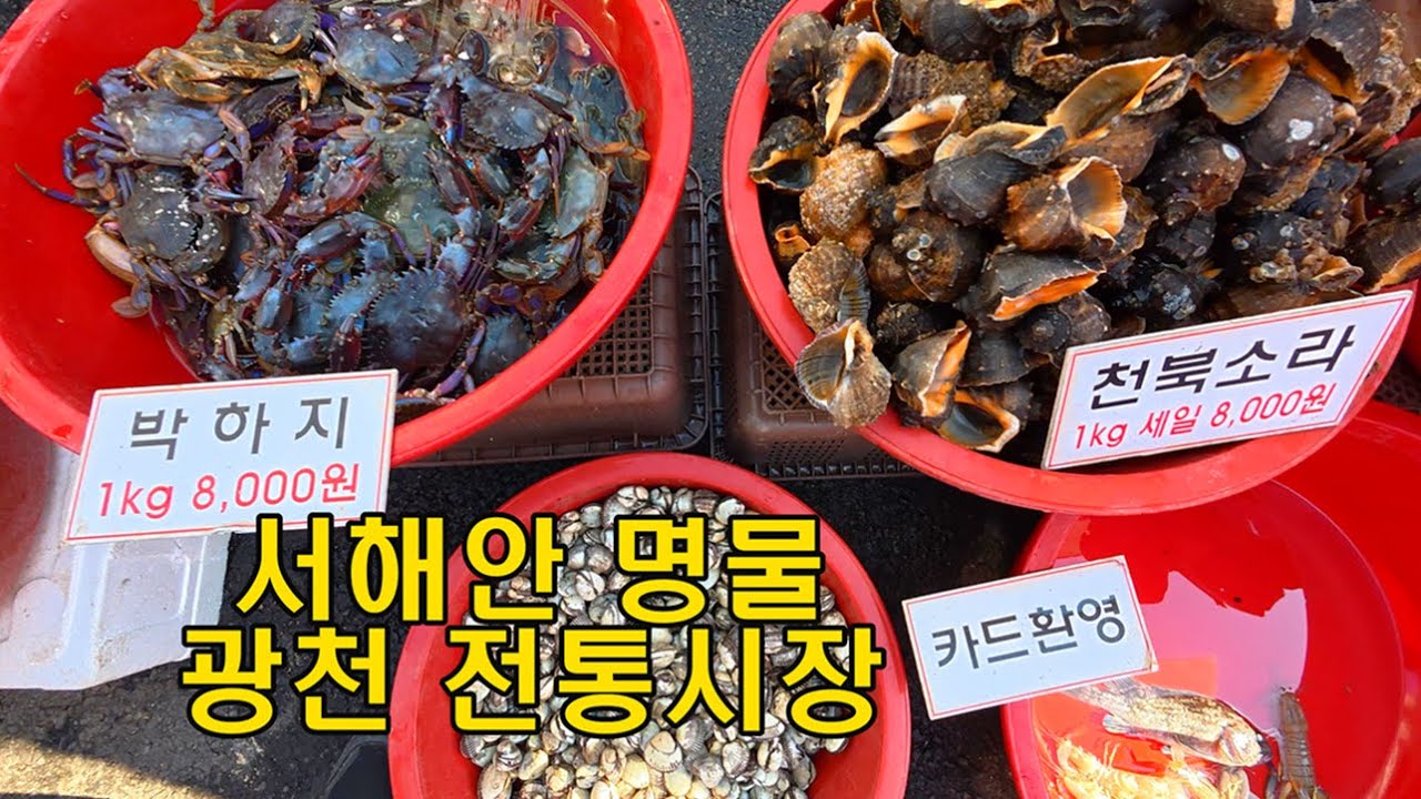 시골시장 광천전통시장 탐방 #김장 #광천시장