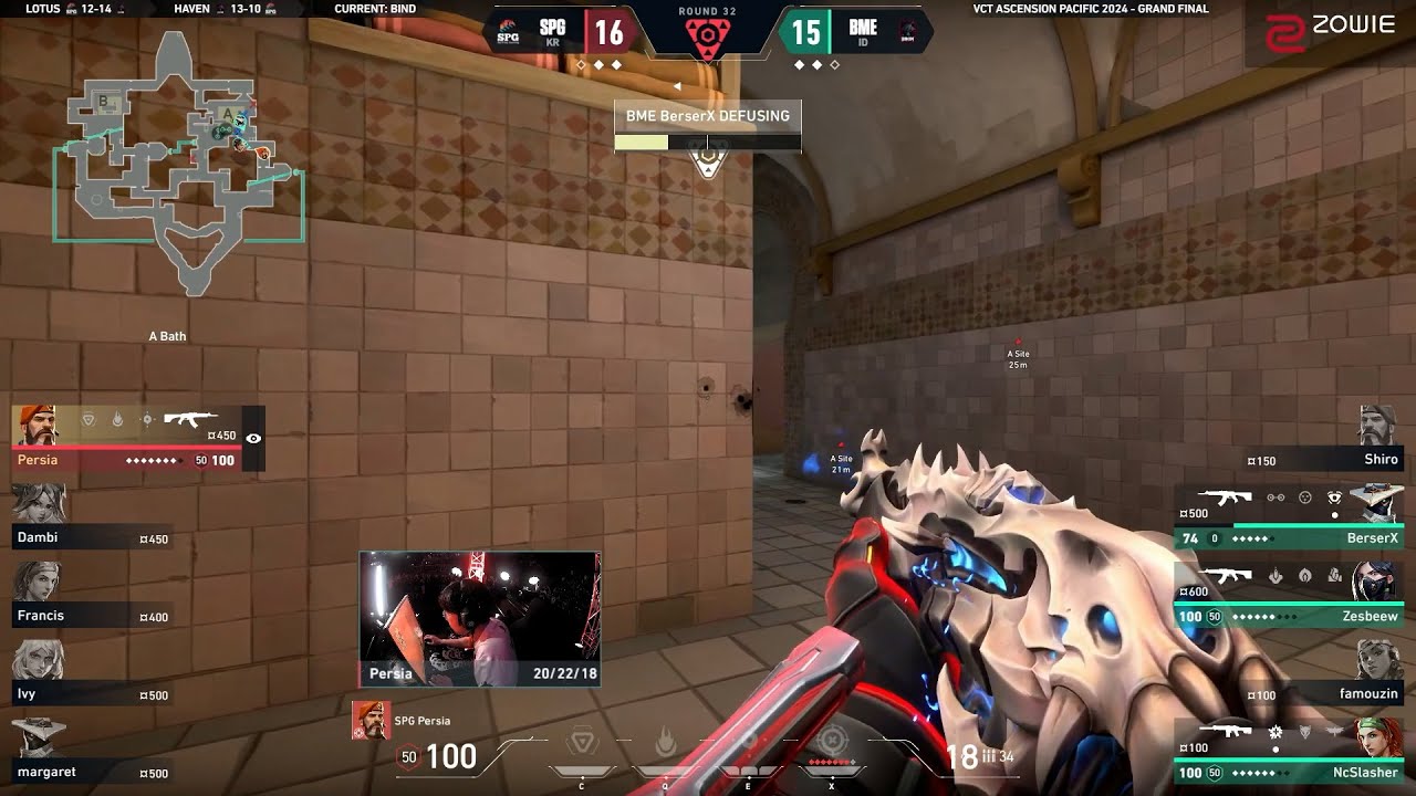 SPG Persia UNBELIEVABLE 1v3 Clutch To Win VCT Ascension Pacific 2024