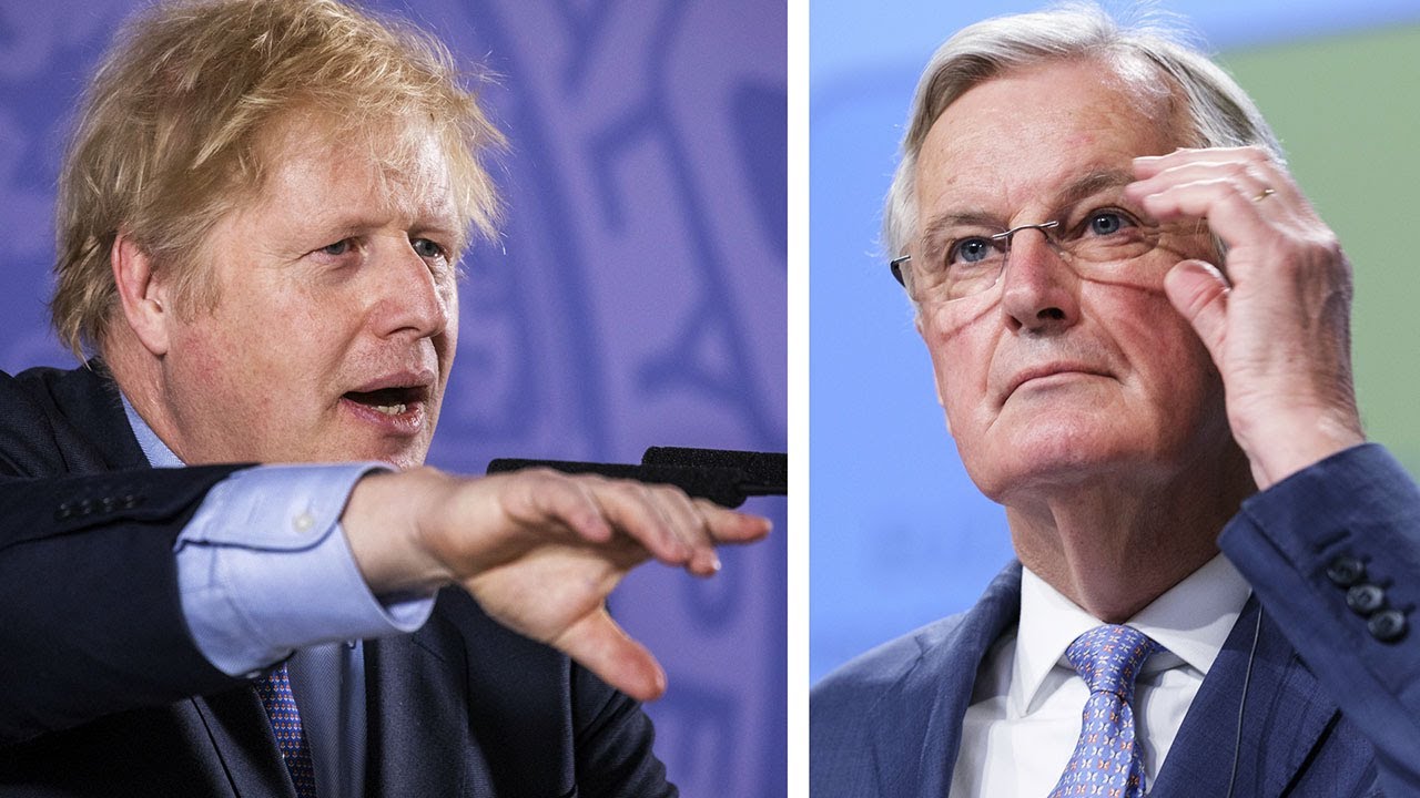 Boris Johnson clashes with European Union on trade plans